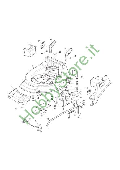 Picture of Chassis E Regolazione Altezza di Taglio
