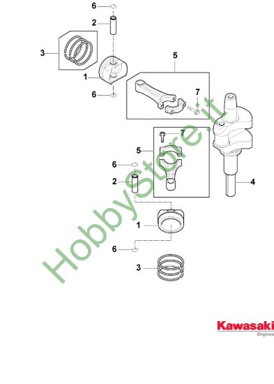 Picture of Pistone/Albero Motore