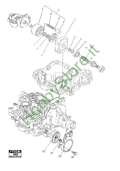 Picture of Kanzaki Transaxle K-61E Motor Shaft-Brake