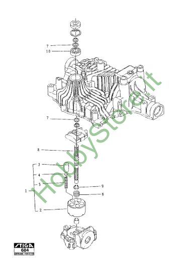 Picture of Kanzaki Transaxle K-61E Pump Shaft