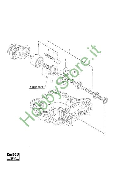 Picture of Kanzaki Transaxle K-61E Motor Shaft