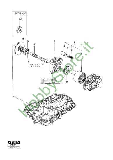 Picture of Kanzaki Transaxle Ktm10F-Ktm10G-Ktm10M Motor Shaft