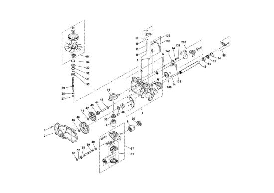 Picture of Transaxle, Parte Dx, (Hydrogear Ezt D-Shaft)
