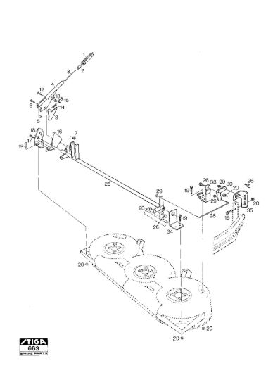 Picture of Mower Deck 102M Controls