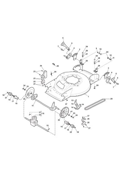 Picture of Chassis E Regolazione Altezza di Taglio