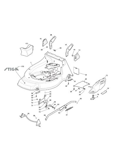 Picture of Chassis E Regolazione Altezza di Taglio