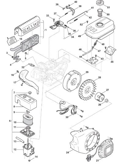 Picture of Motore - Ass. Avviatore, Serbatoio