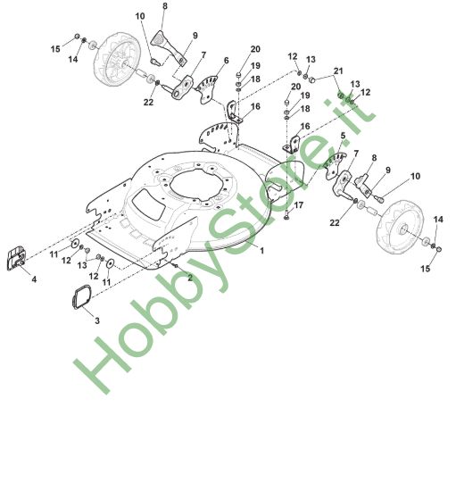 Picture of Chassis E Regolazione Altezza di Taglio