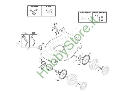 Picture of Chassis E Regolazione Altezza di Taglio