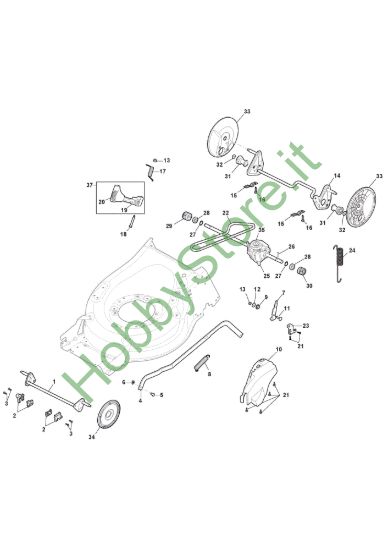 Picture of Chassis E Regolazione Altezza di Taglio