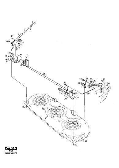 Picture of Mower Deck 121M Controls