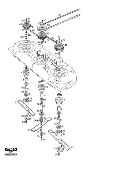 Picture of Mower Deck 121M Blades