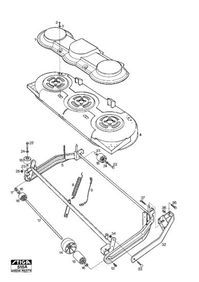 Picture of Mower Deck 121M Frame