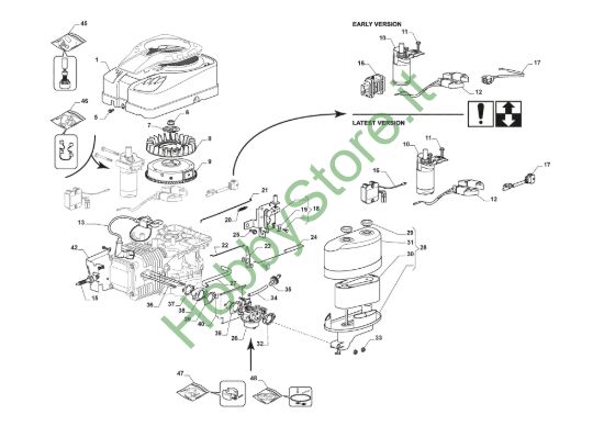 Picture of Motore - Carburatore, Ass. Filtro Aria