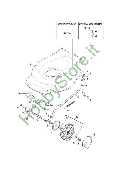 Picture of Chassis E Regolazione Altezza di Taglio
