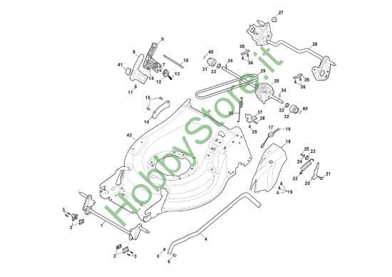 Picture of Chassis E Regolazione Altezza di Taglio