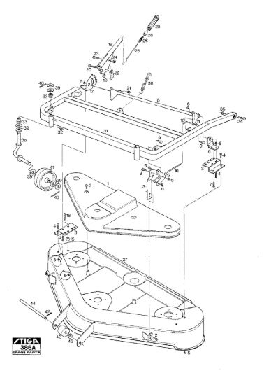 Picture of Mower Deck 122B Frame Controls