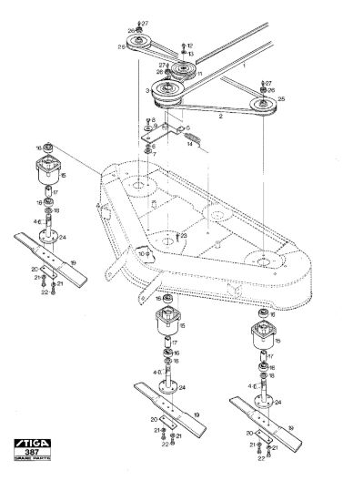 Picture of Mower Deck 122B Blades