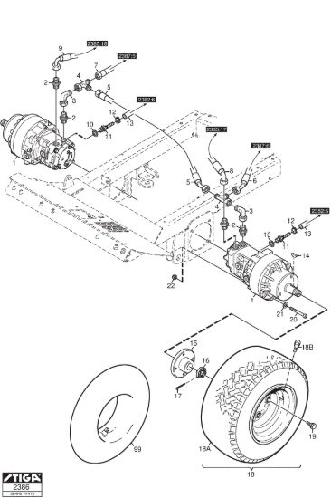 Picture of Wheel engine-front