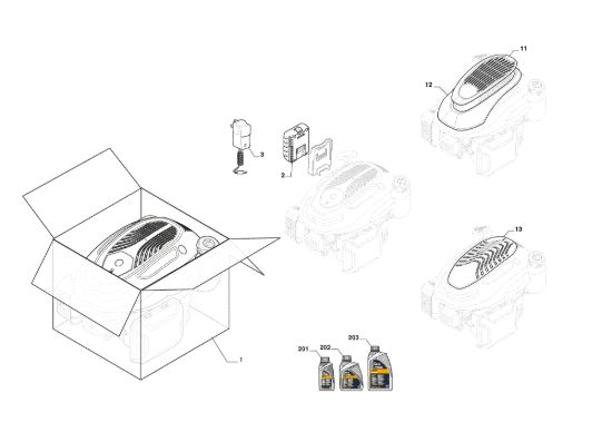 Picture of Motore Completo, Copertura Motore