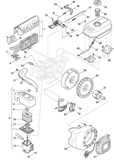 Picture of Motore - Ass. Avviatore, Serbatoio