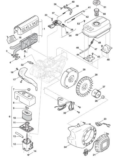 Picture of Motore - Ass. Avviatore, Serbatoio