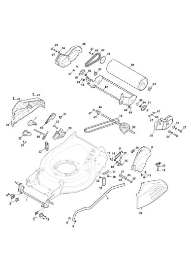 Picture of Chassis E Regolazione Altezza di Taglio
