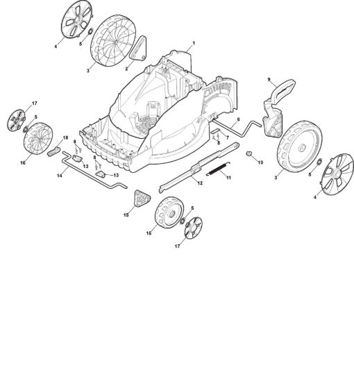 Picture of Chassis E Regolazione Altezza di Taglio