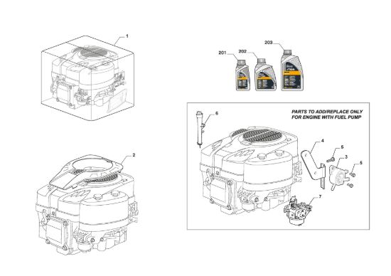 Picture of Motore Completo, Pompa Benzina