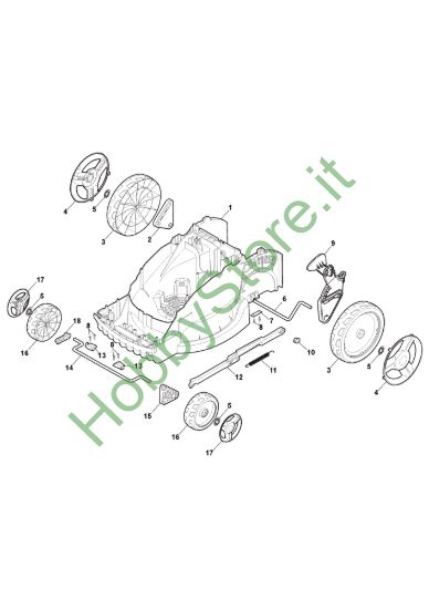 Picture of Chassis, Ruote e Regolazione Altezza