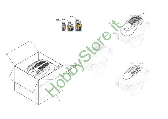 Picture of Motore Completo, Copertura Motore
