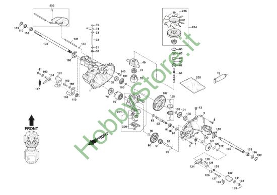 Picture of Gruppo Trasmissione, Hydro-Gear T2-BDBF-3X3C-19X1