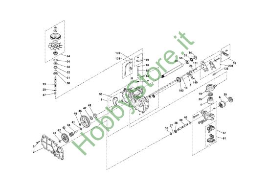 Picture of Transaxle, Parte Dx, (Hydrogear Ezt D-Shaft)