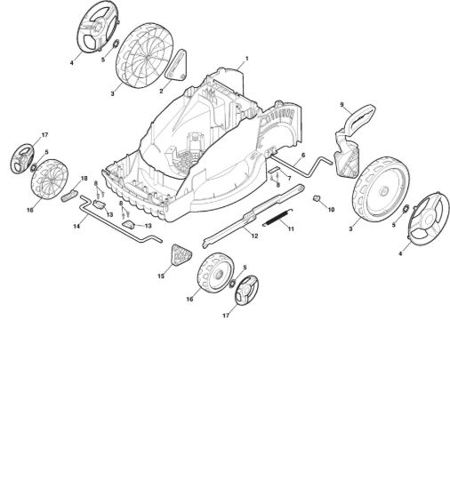 Picture of Chassis E Regolazione Altezza di Taglio