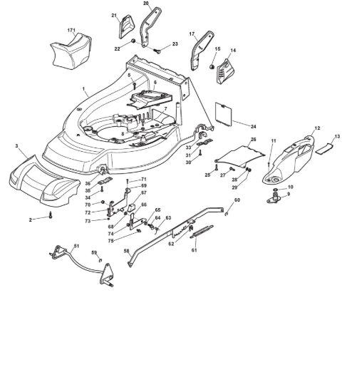 Picture of Chassis E Regolazione Altezza di Taglio