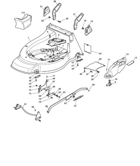 Picture of Chassis E Regolazione Altezza di Taglio
