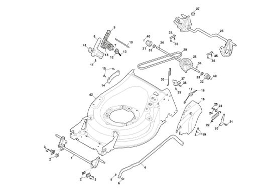 Picture of Chassis E Regolazione Altezza di Taglio