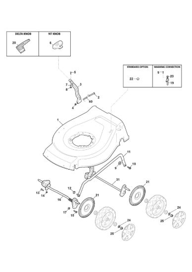 Picture of Chassis E Regolazione Altezza di Taglio