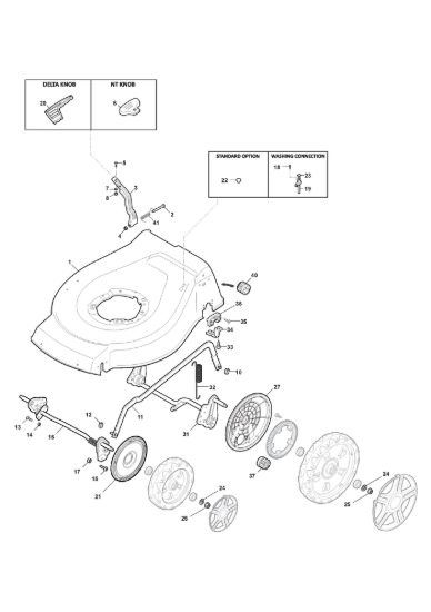 Picture of Chassis E Regolazione Altezza di Taglio