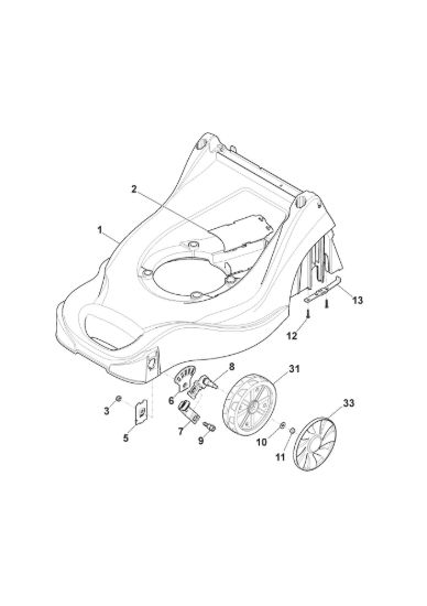 Picture of Chassis E Regolazione Altezza di Taglio