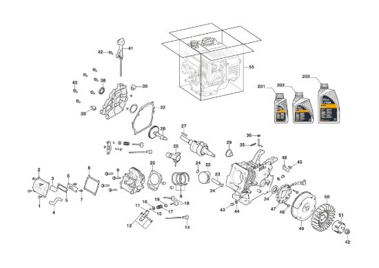 Picture of Motore WS 250 - Pistone, Albero Motore
