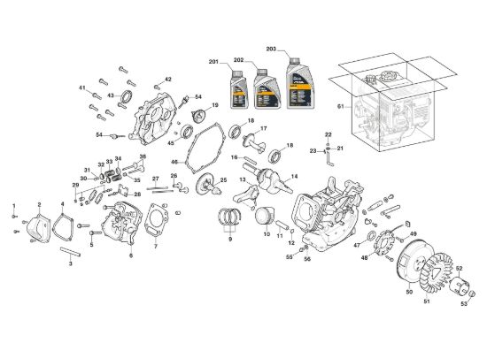 Picture of Motore WS 380 - Pistone, Albero Motore
