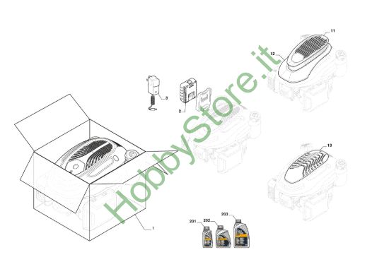 Picture of Motore Completo, Copertura Motore