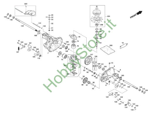 Picture of Gruppo Trasmissione, Hydro-Gear T2-ADBF-2X3C-17X1