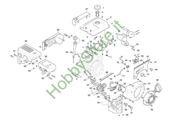 Picture of Motore WS 420 - Ass. Avviatore, Serbatoio