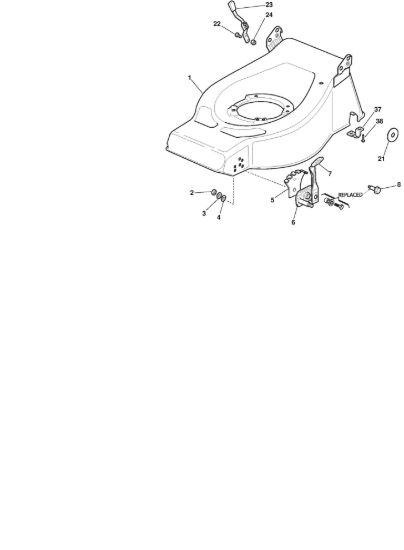 Picture of Chassis E Regolazione Altezza di Taglio