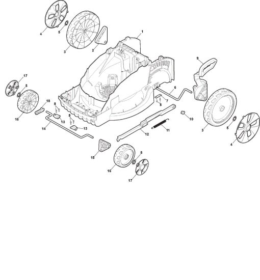 Picture of Chassis E Regolazione Altezza di Taglio