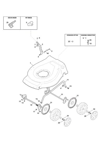 Picture of Chassis E Regolazione Altezza di Taglio