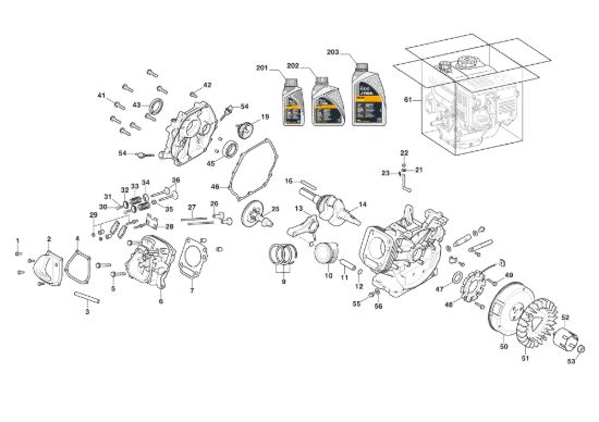 Picture of Motore WS 300 - Pistone, Albero Motore