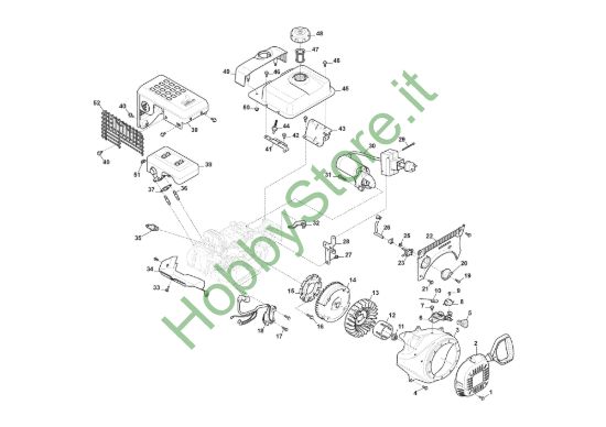 Picture of Motore WS 210 - Ass. Avviatore, Serbatoio